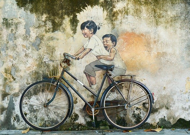 Vélo enfants graffiti